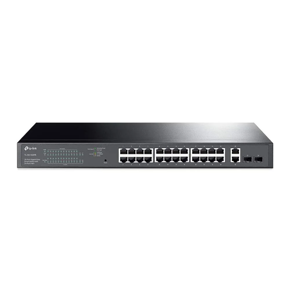 OMADA NETWORKS TL-SG1428PE — 28-PORT GIGABIT EASY SMART SWITCH WITH 24-PORT POE+