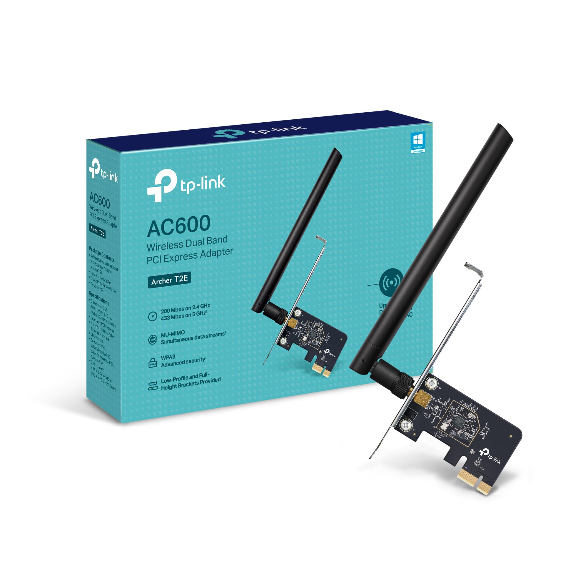 OMADA NETWORKS ARCHER T2E — AC600 WIRELESS DUAL BAND PCI EXPRESS ADAPTER