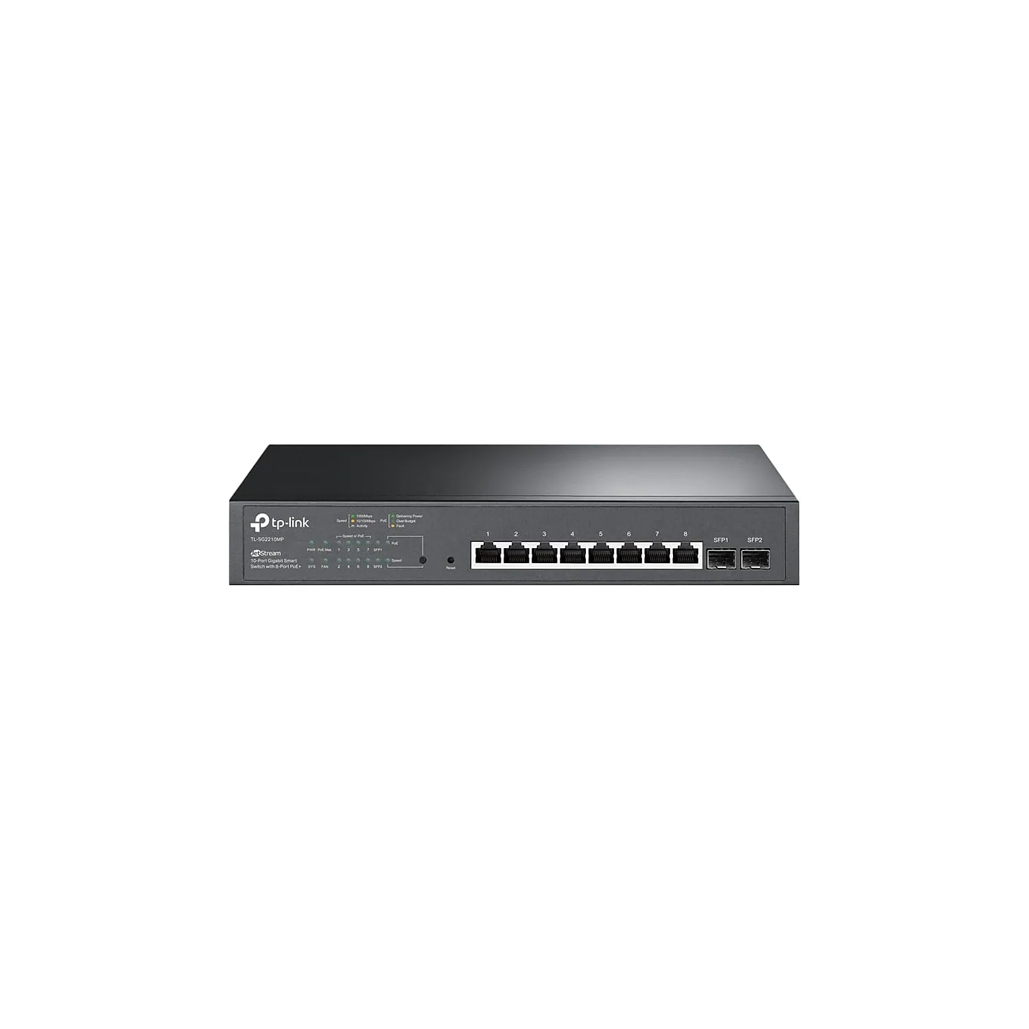 OMADA NETWORKS BY TP LINK SG2210MP — OMADA 8 PORT GIGABIT POE+ MANAGED SWITCH