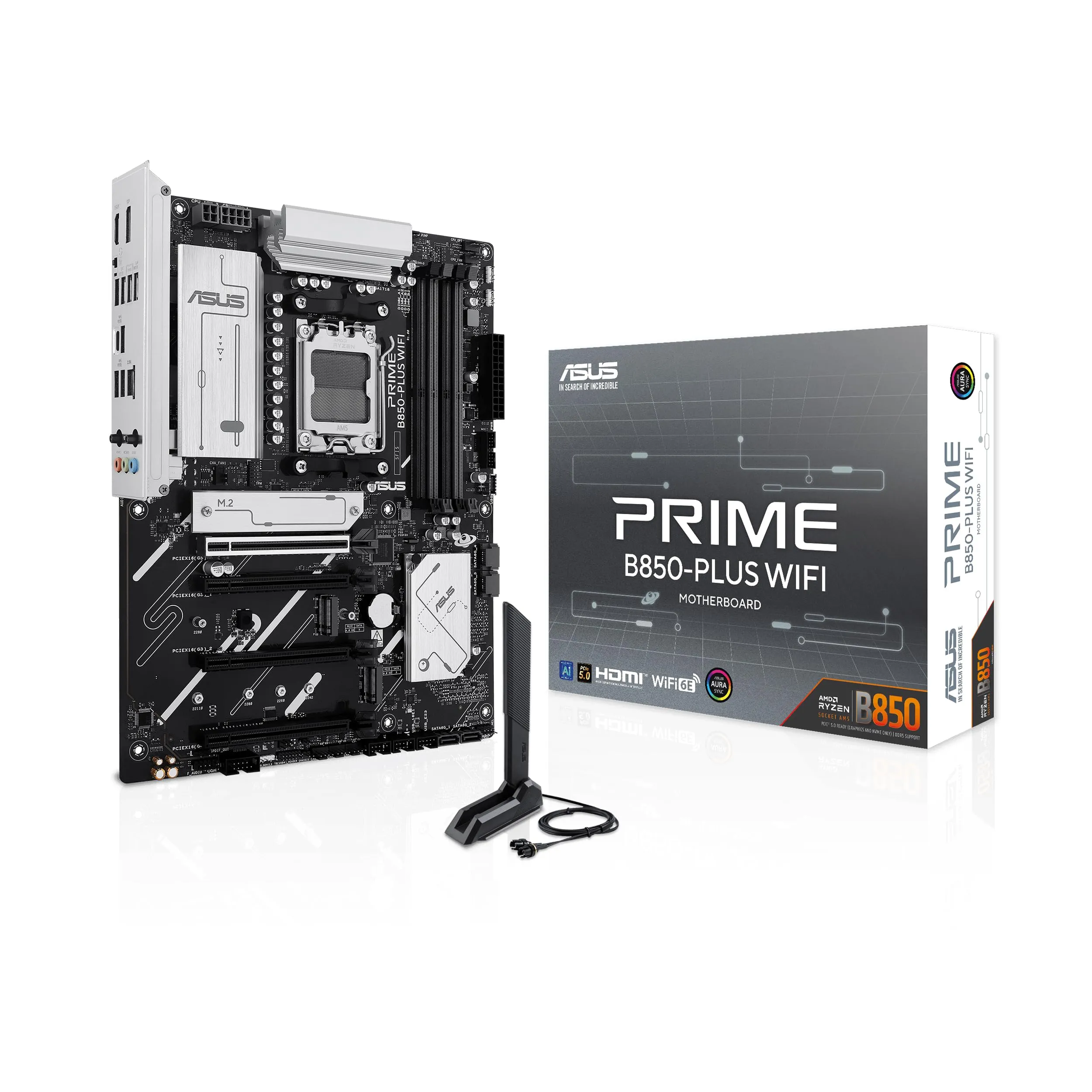 ASUS PRIME B850-PLUS WIFI — Asus Prime PRIME B850-PLUS WIFI Gaming Desktop Motherboard - AMD B850 Chipset - Socket AM5 - ATX | SKU MB-PB850PW