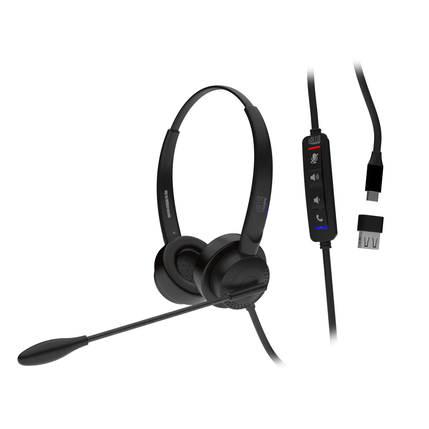 Adesso XTREAMP4-TAA — TAA COMPLIANT WIRED USB HEADSET