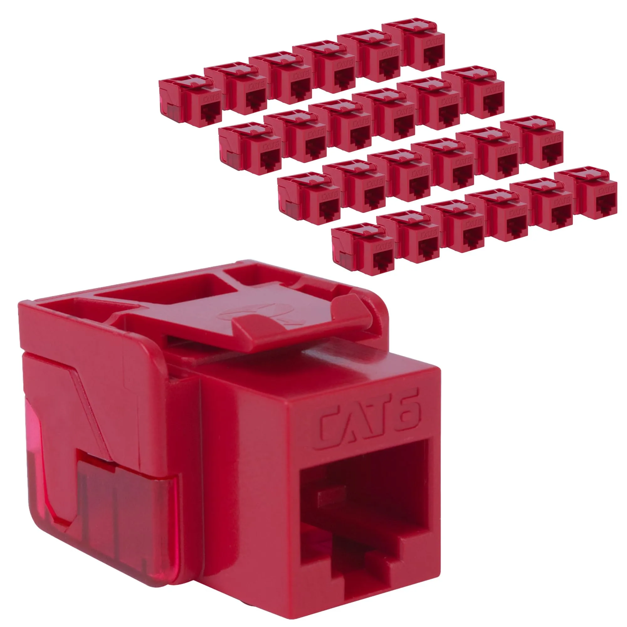 Cablesys ICC-IC107L6CRD — MODULE, CAT 6, EZ, 25 PK, RED
