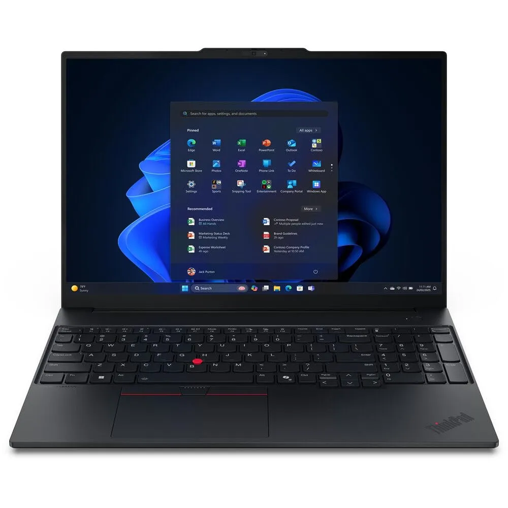 LENOVO 21TF001NUS — LENOVO THINKPAD E16 GEN 3 16-INCH LAPTOP, INTEL CORE 5 210H, 16GB DDR5, 512GB SSD, INTEL GRAPHICS, WIFI 6E, BT 5.3, 16-INCH WUXGA 1920X1200 IPS DISPLAY, WIN 11 PRO, 1YR LENOVO WARRANTY