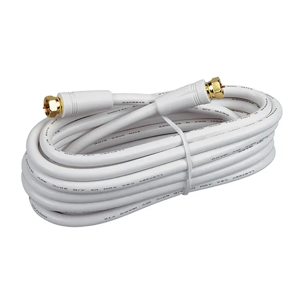 RCA VH612WHRV — 12FT RG6 CABLE WHT