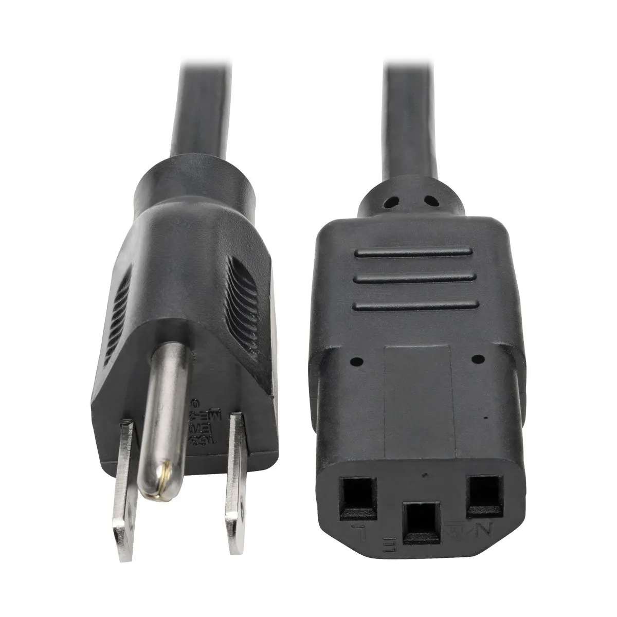Eaton Tripplite P006-010 — Tripp Lite Computer Power Extension Cord Adapter 10A 18AWG 5-15P to C13 10ft.