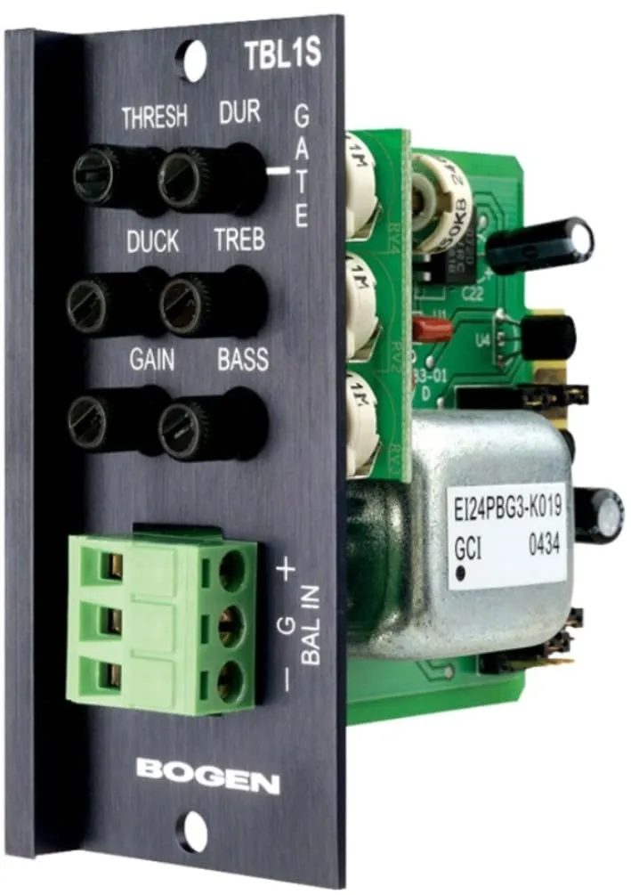 http://www.teledynamics.com/#/productdetails/BGTBL1S TBL1S — Transformer Balanced Line Input Screw Terminal