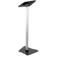 STARTECH STC STNDTBLT1FS — StarTech.com Secure Tablet Floor Stand - Anti-Theft - Up to 9.70" Screen Support - 3.30 lb Load Capacity - 41.70" Height x 16.10" Width - Floor - Plastic, Steel, Aluminum, Metal - Black, Silver - TAA Compliant