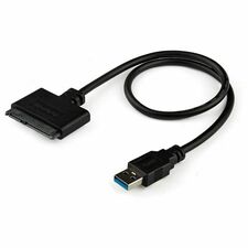 STARTECH STC USB3S2SAT3CB — StarTech.com SATA/USB Data Transfer/Power Cable - 1 x 15-pin SATA 3.0/Power - Male - 1 x 9-pin USB 3.2 (Gen 1) Type A - Male - Black - 1 Each