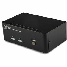 STARTECH STC SV231DPDDUA — StarTech.com 2-port Dual Display DisplayPort KVM - 2 Computer(s) - 1 Local User(s) - WQUXGA - 3840 x 2400 - 6 x DisplayPort - Desktop - TAA Compliant