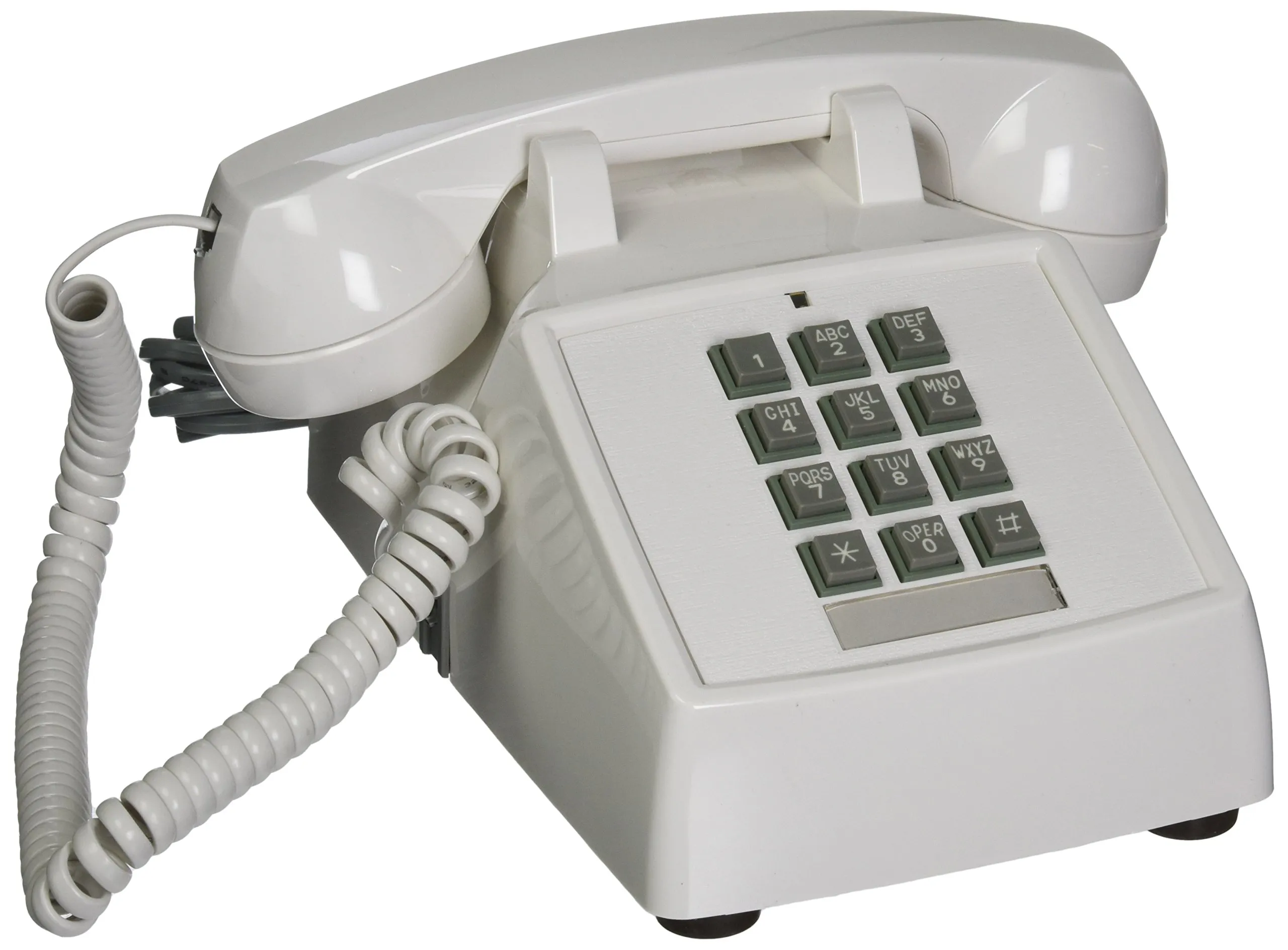 Cortelco ITT-2500-V-WH — 250015-VBA-20M Desk w/ Volume WHITE