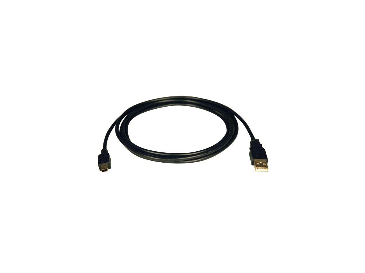 Eaton Tripplite U030-003 — TRIPP LITE SERIES USB 2.0 A TO MINI-B CABLE - USB A LEFT CONNECTOR - MALE LEFT G