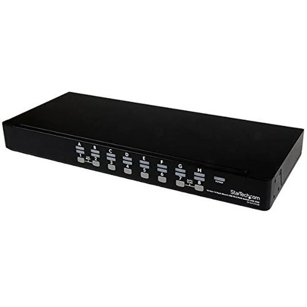 STARTECH SV1631DUSB — StarTech.com 16 Port 1U Rackmount USB PS/2 KVM Switch - 16 Computer(s) - 1920 x 1440 - 1U - Rack-mountable, Desktop - TAA Compliant