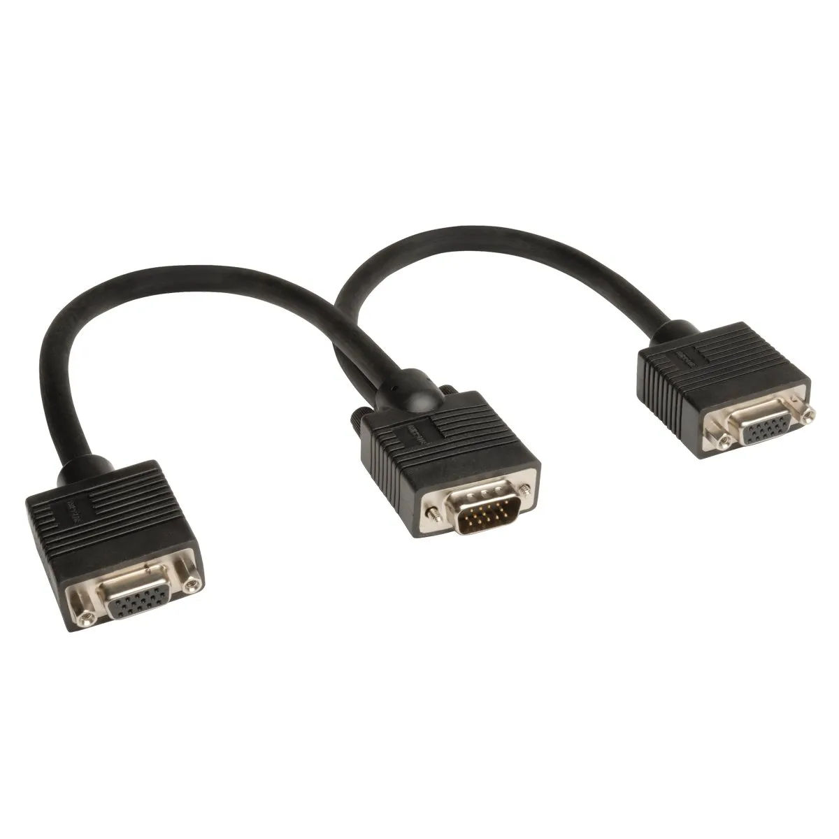 Eaton Tripplite P516-001 — Eaton Tripp Lite Series VGA Monitor Y Splitter Cable (HD15 M/2xF), 1 ft. (0.31 m) | SKU TL-P516001