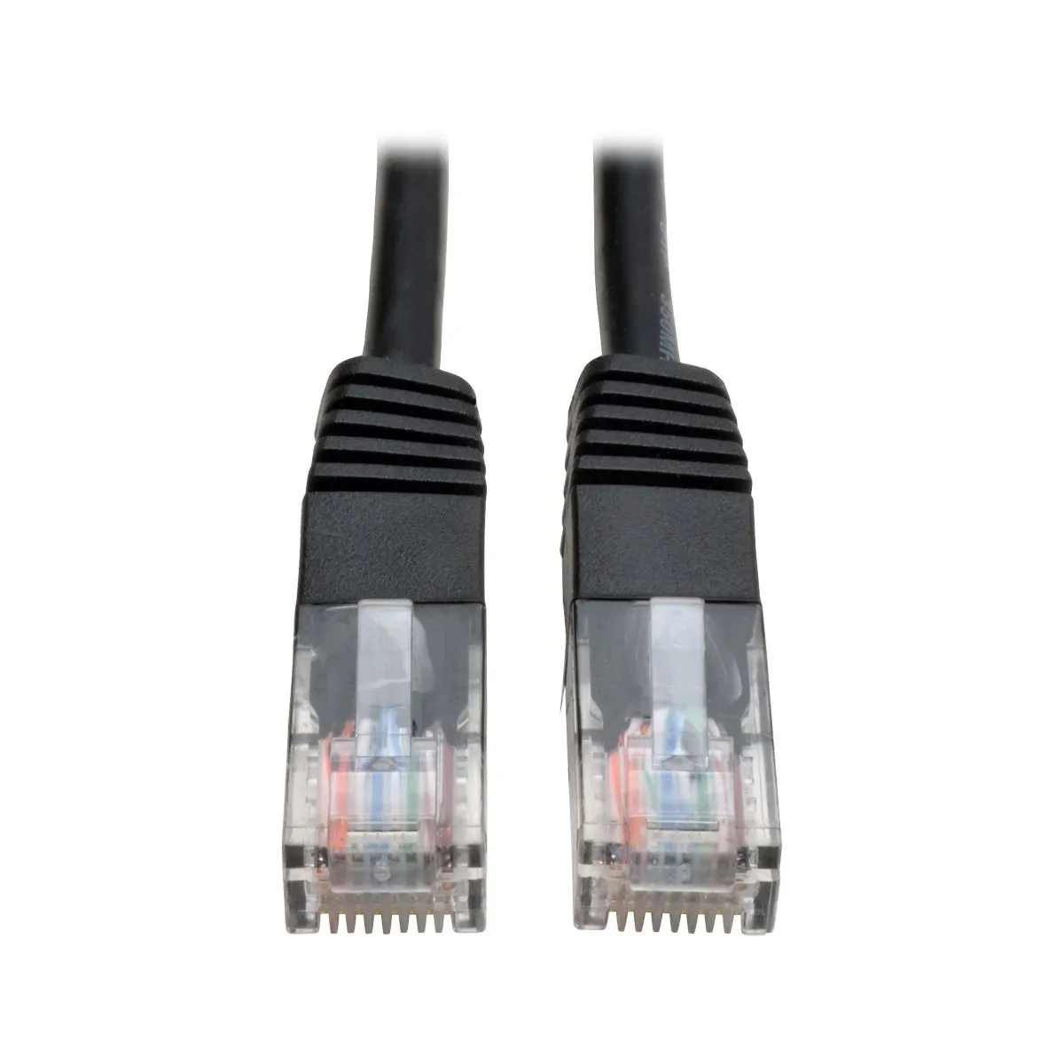 Eaton Tripplite N002-001-BK — Tripp Lite 1ft Black Cat5e or Cat5 Molded 350Mhz RJ45 UTP Patch Cable 1ft.