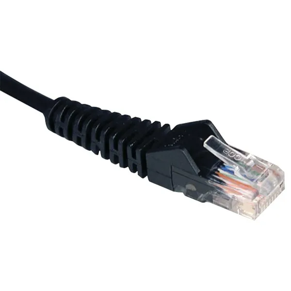 Eaton Tripplite N001-050-BK — Eaton Tripp Lite Series Cat5e 350 MHz Snagless Molded (UTP) Ethernet Cable (RJ45 M/M), PoE - Black, 50 ft. (15.24 m) | SKU TL-N00150K