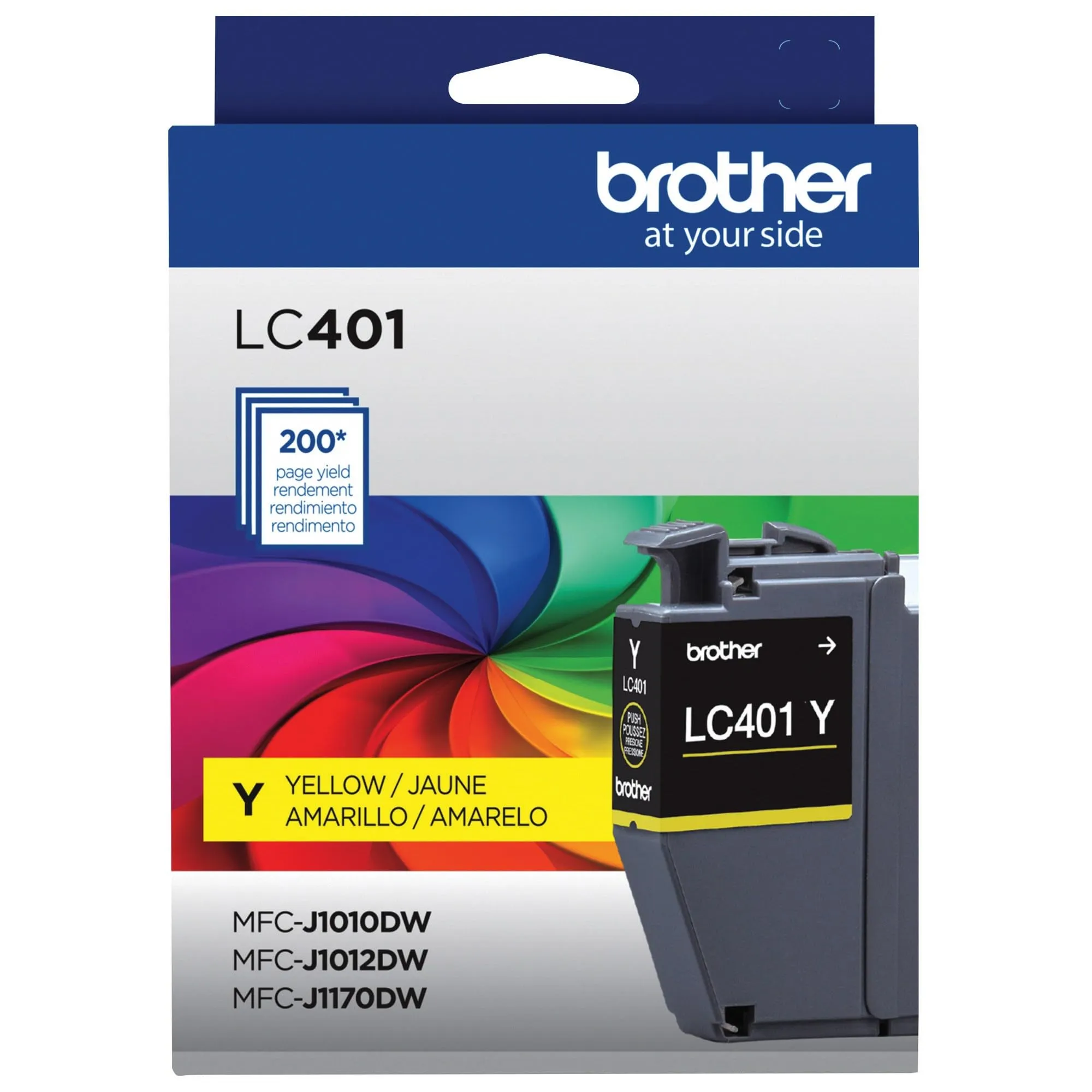 Brother BRT LC401YS — Brother Standard Yield Yellow Ink Cartridge (200 Yield)