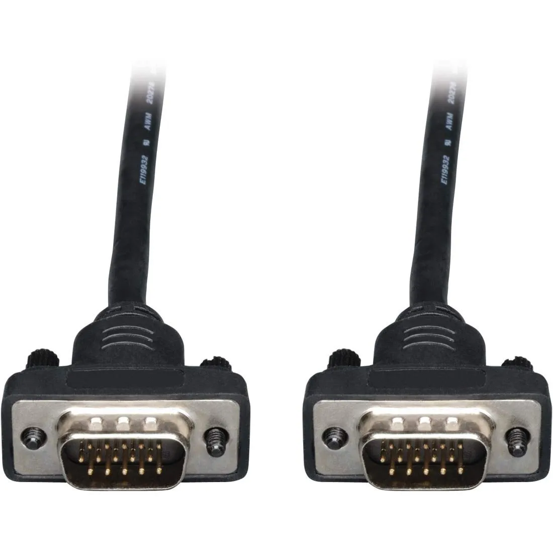 Eaton Tripplite P502-025-SM — Tripp Lite 25ft Low Profile VGA Coax Monitor Cable High Resolution HD15 M/M