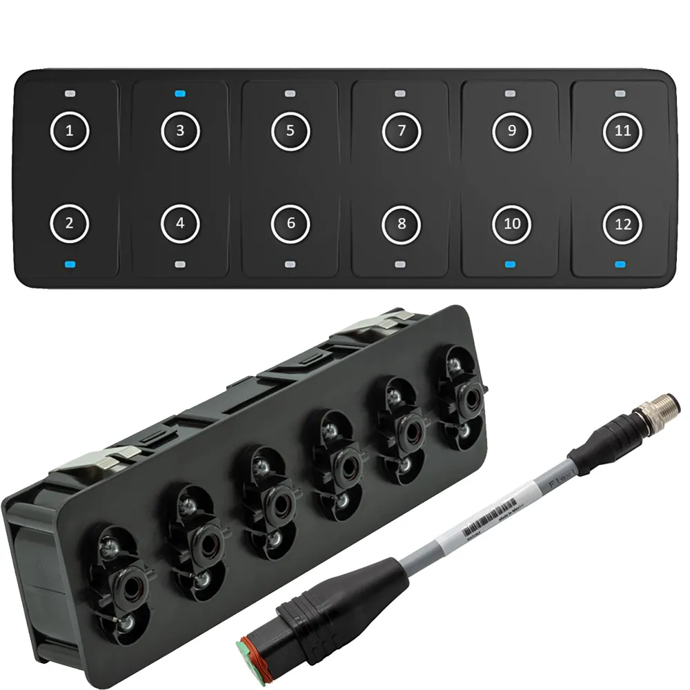 Maretron A3802-2 — Maretron CKM12 Keypad w/CKM to NMEA 2000® Adapter Cable - 0.2M (Horizontal Orientation)