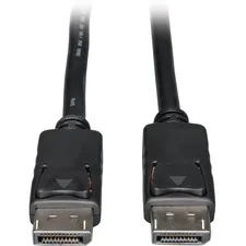 Eaton Tripplite TRP P580003 — Tripp Lite series DisplayPort Cable - 3 ft A/V Cable for Audio/Video Device, Computer, Projector, Notebook, Monitor - First End: 1 x DisplayPort Digital Audio/Video - Male - Second End: 1 x DisplayPort Digital Audio/Video - Male - 10.8 Gbit/s - Supports up to 3840 x 2160 - Shielding - Black - 1 Each