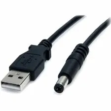 STARTECH STC USB2TYPEM — StarTech.com 3 ft USB to Type M Barrel 5V DC Power Cable - 5 V DC - Black - 3 ft Cord Length - USB / Barrel Connector - 1 Each