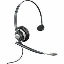 HP HEW 805H7AA — Poly EncorePro HW710 Single Ear Headset +Carry Case +Quick Disconnect TAA - Mono - USB Type A, Quick Disconnect - Wired - 80 Hz to 20 kHz - Over-the-ear, On-ear, Over-the-head - Monaural - Ear-cup - 2.92 ft Cable - Noise Cancelling, Omni-directional Microphone - Noise Canceling - Black - TAA Compliant