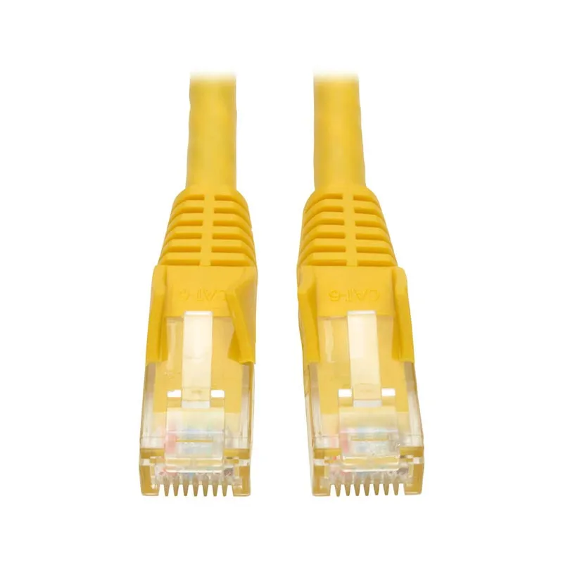 Eaton Tripplite N201-025-YW — Tripp Lite, Patch Cable, Gigabit, Snagless Molded, Cat6, RJ45 M/M, 25FT, Yellow