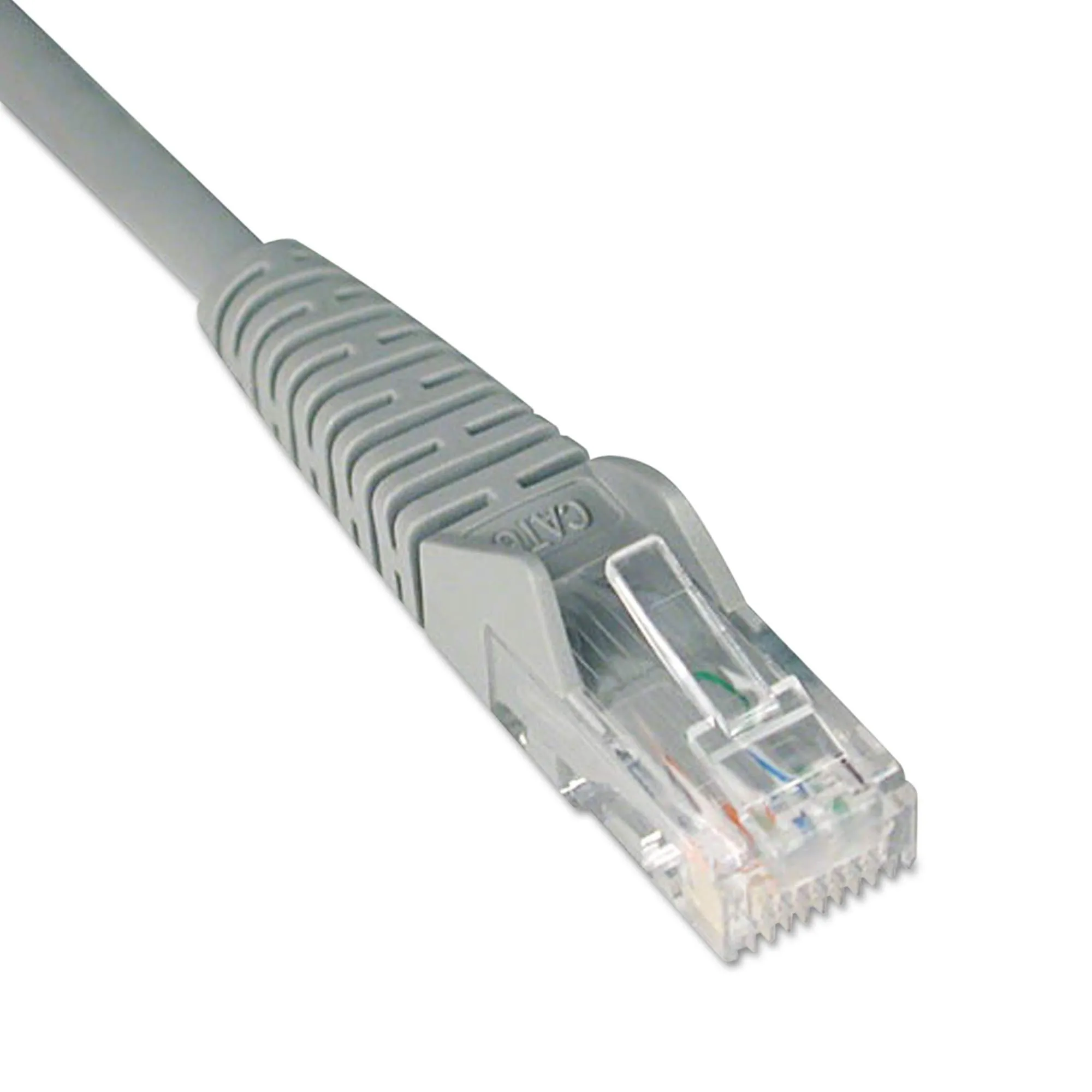 Eaton Tripplite N201-001-GY — Tripp Lite 1ft Cat6 Gigabit Snagless Molded Patch Cable RJ45 M/M Gray 1ft.