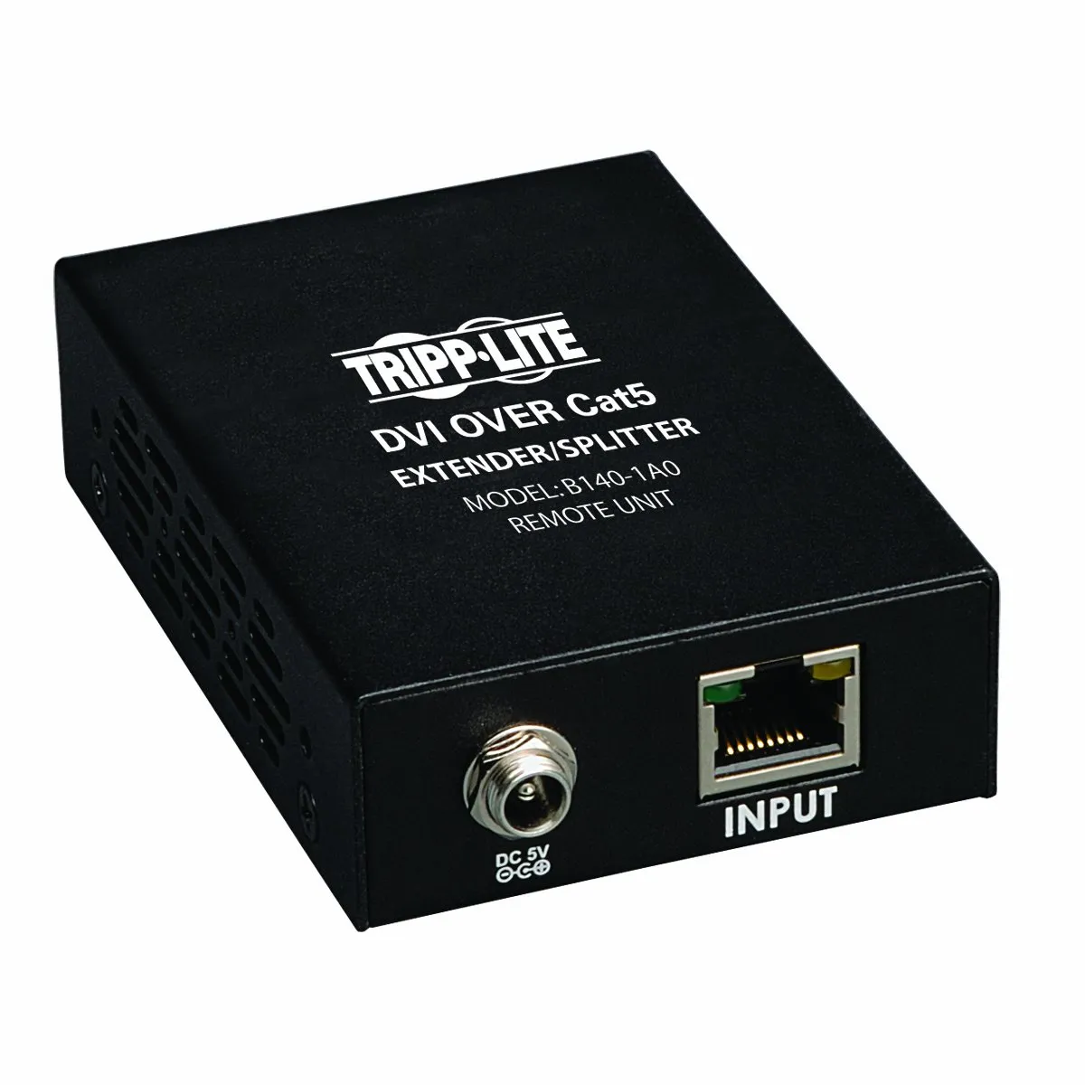 Eaton Tripplite B140-1A0 — DVI Over Cat5/Cat6 Active Extender Box-Style Remote Video Receiver 1920x1080 at 60Hz Up to 200 Ft TAA