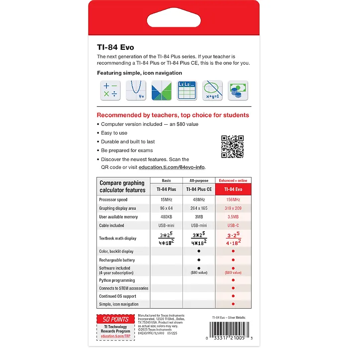 Texas Instruments-84EVO/FC/1L1/A10