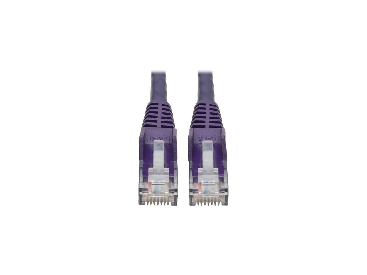 Eaton Tripplite N201-001-PU — Tripp Lite 1ft Cat6 Snagless Molded Patch Cable UTP Purple RJ45 M/M 1ft.