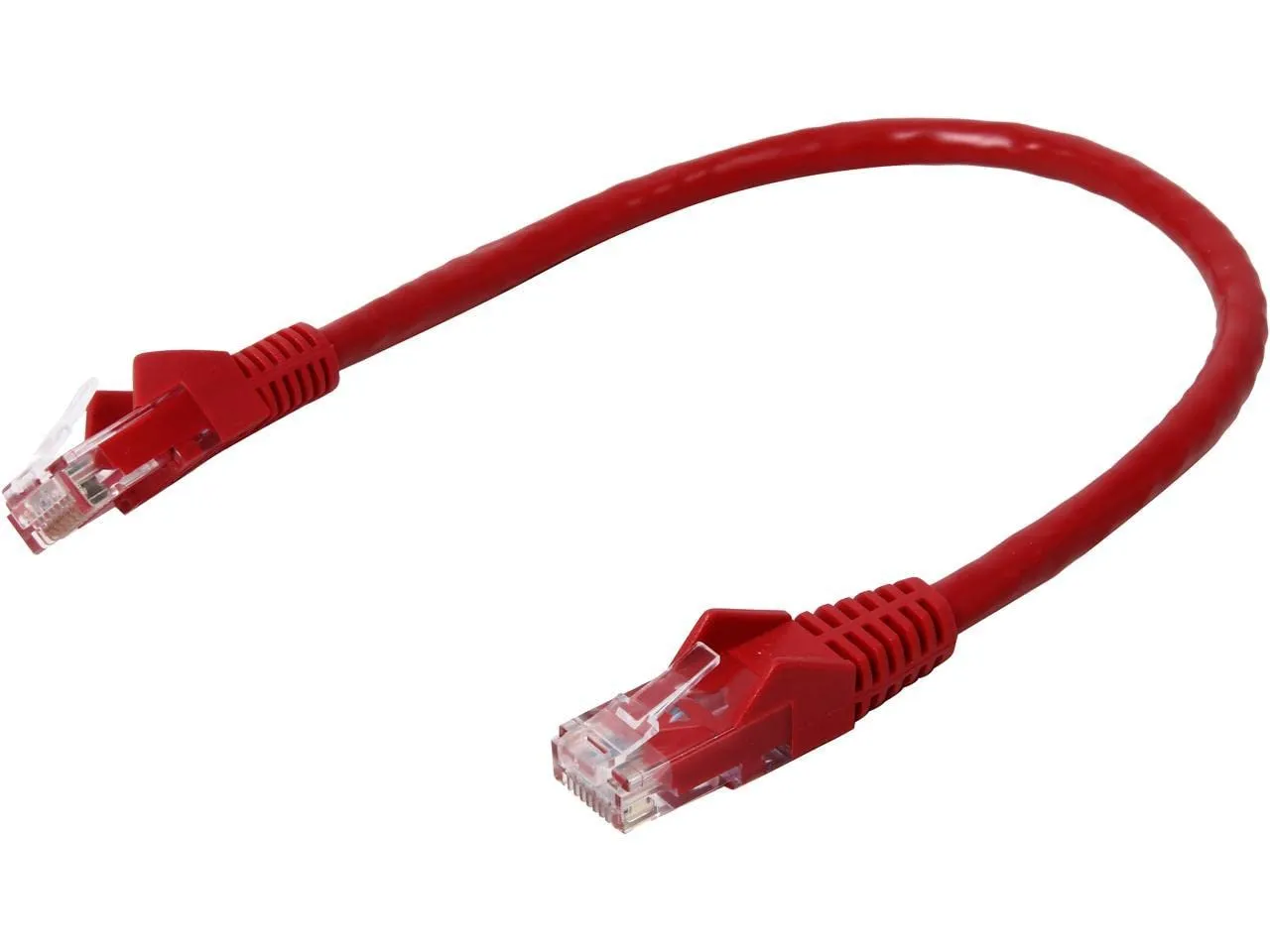 Eaton Tripplite N201-001-RD — Tripp Lite 1ft Cat6 Gigabit Snagless Molded Patch Cable RJ45 M/M Red 1ft.