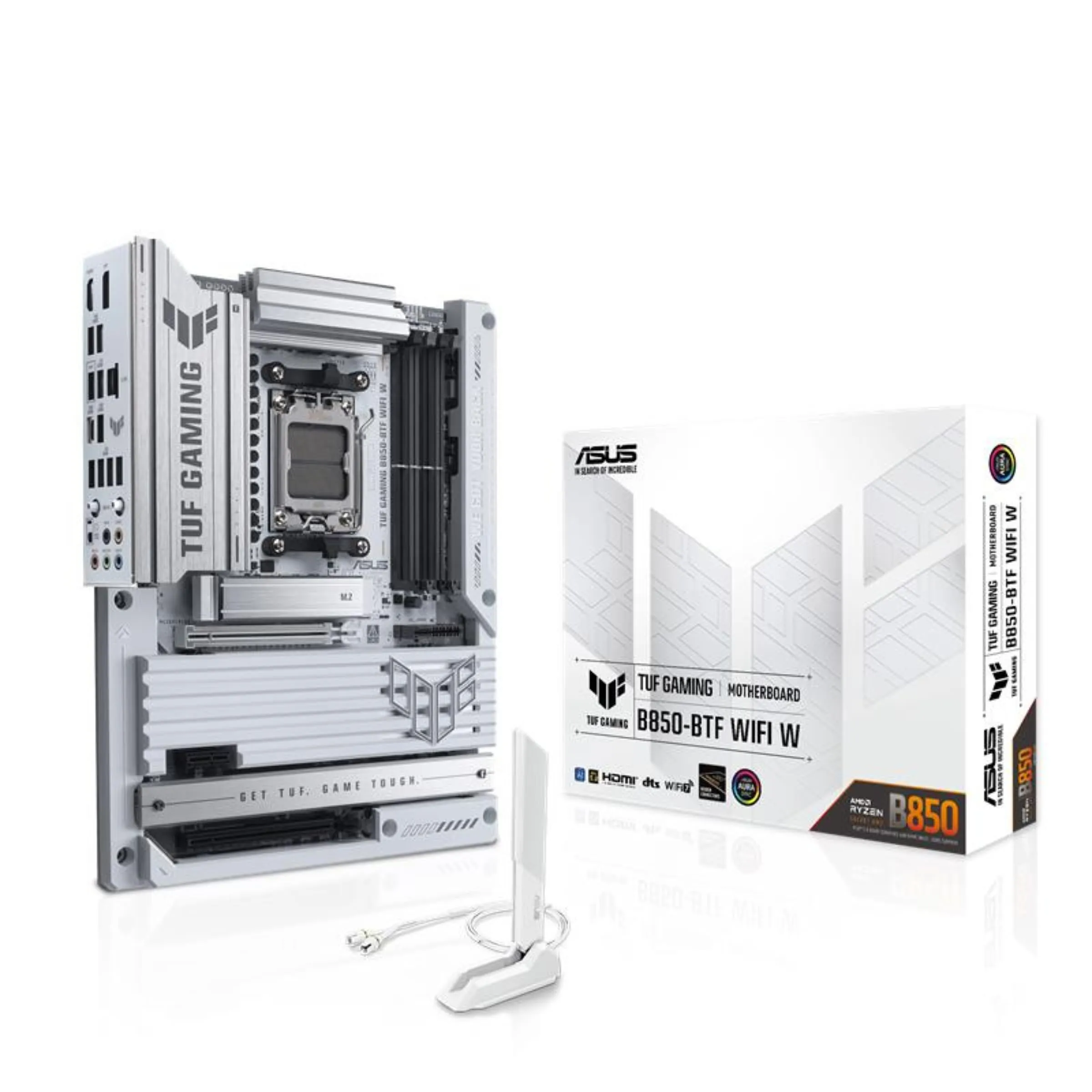 ASUS TUF GAMING B850-BTF WIFI W — TUF GAMING B850-BTF WIFI W Gaming Desktop Motherboard - AMD B850 Chipset - Socket AM5 - ATX | SKU MB-TB85TWW