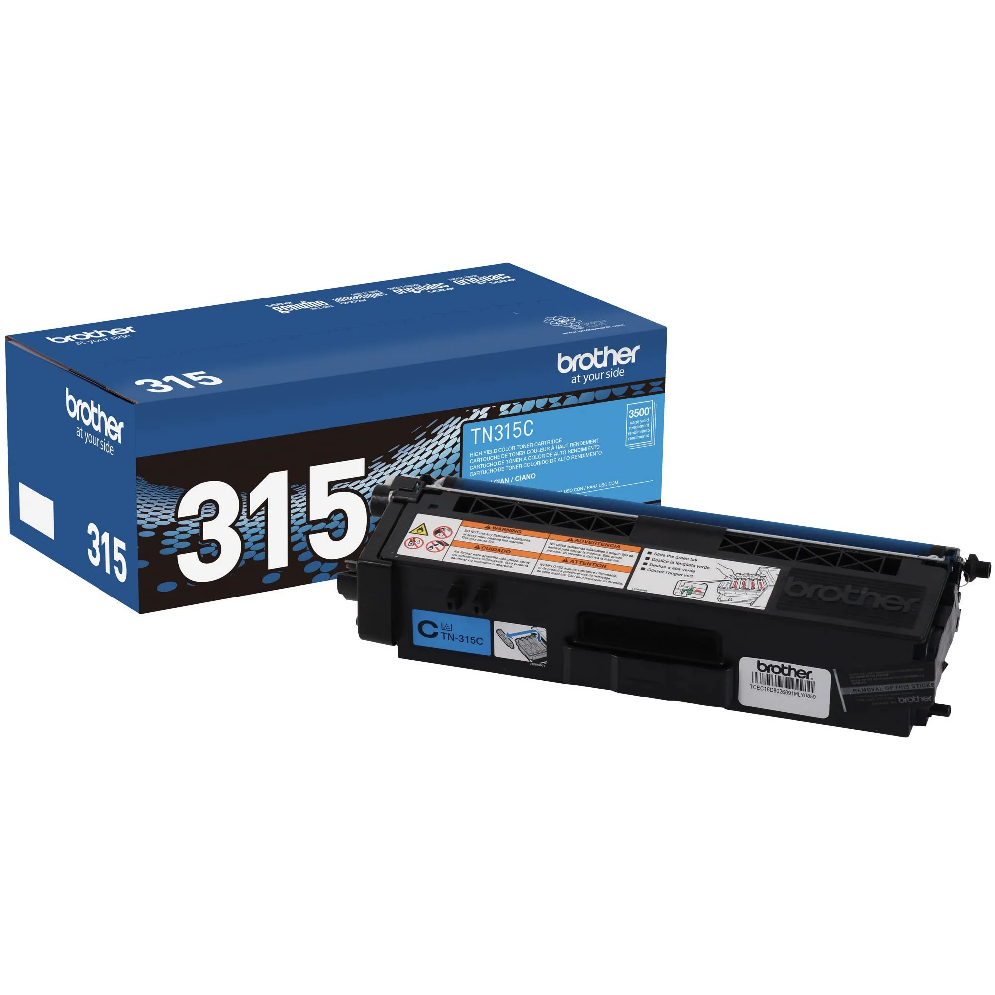 Brother BRTTN315C — Brother TN315C Laser Toner Cartridge - Cyan - 1 Each - 3500 Pages