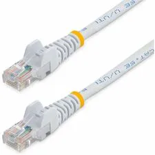 STARTECH STC 45PATCH3WH — 3FT WHITE CAT5E SNAGLESS UTP PATCH CABLE