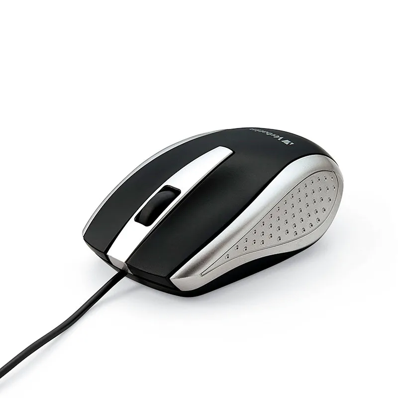 VERBATIM VER 99741 — Verbatim Bravo Corded Notebook Optical Mouse, 99741, Silver