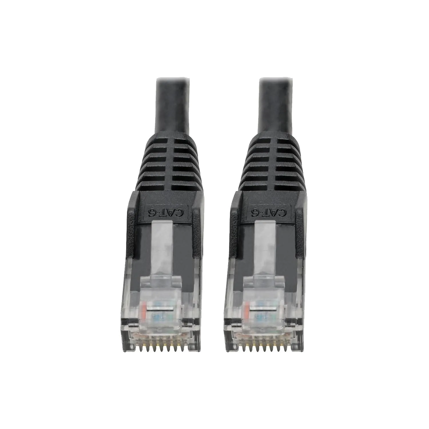 Eaton Tripplite N201-06N-BK — Tripp Lite Cat6 GbE Snagless Molded Patch Cable UTP Black RJ45 M/M 6in 6in. in. in. in.