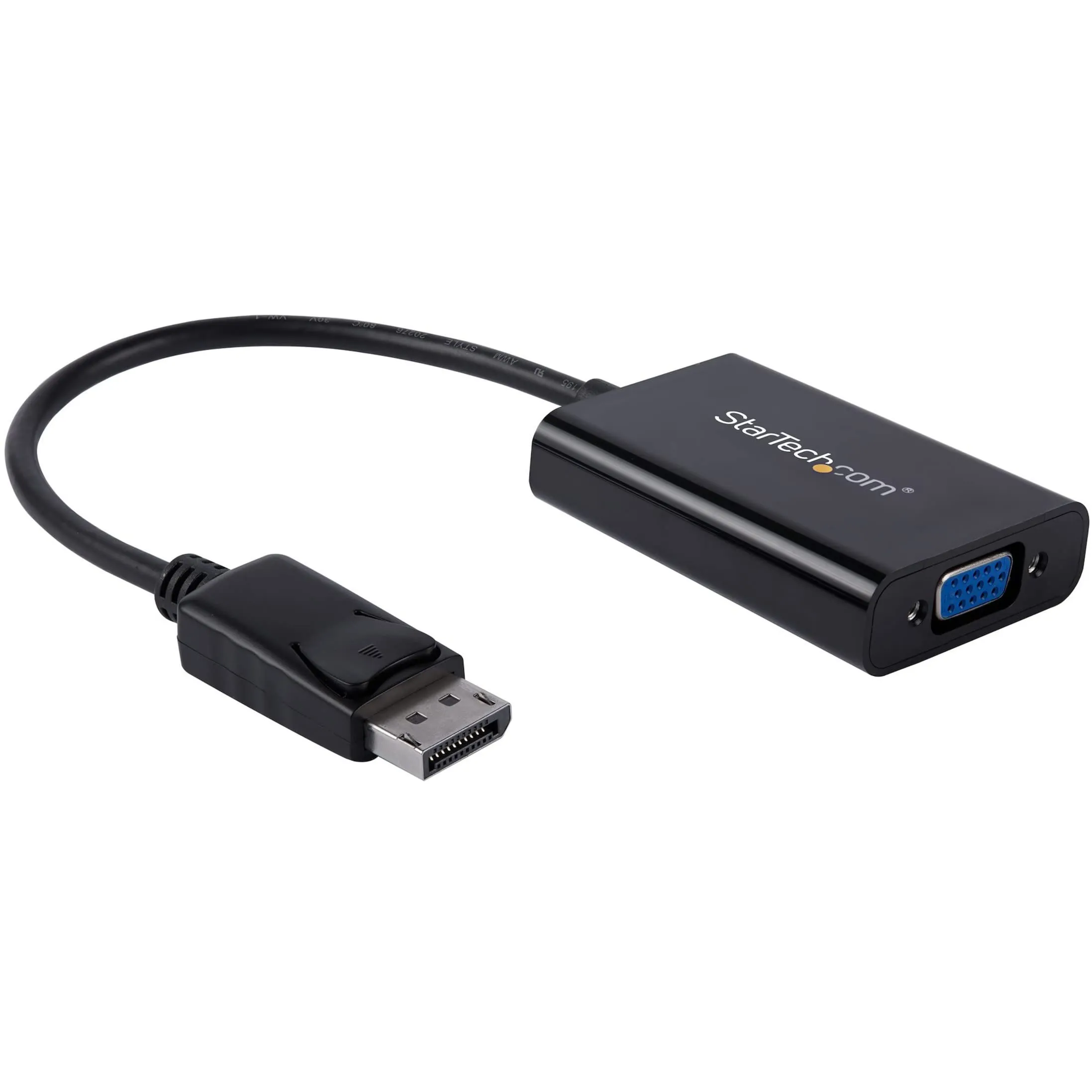 STARTECH DP2VGAA — StarTech.com DisplayPort to VGA Adapter with Audio - DP to VGA Converter - 1920x1200 - 1 x 20-pin DisplayPort 1.2 Digital Audio/Video - Male - 1 x 15-pin HD-15 - Female, 1 x Mini-phone Audio - Female, 1 x 5-pin Micro USB Type B - Female - Black - 1 Each