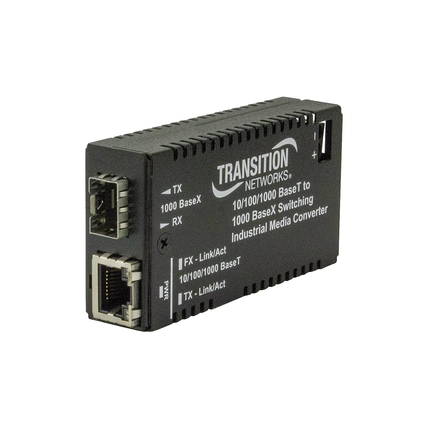 Transition Networks M/GE-ISW-SFP-01 — 10/100/1000 BASETX TO 1000 BASEFX INDUSTRIAL MC