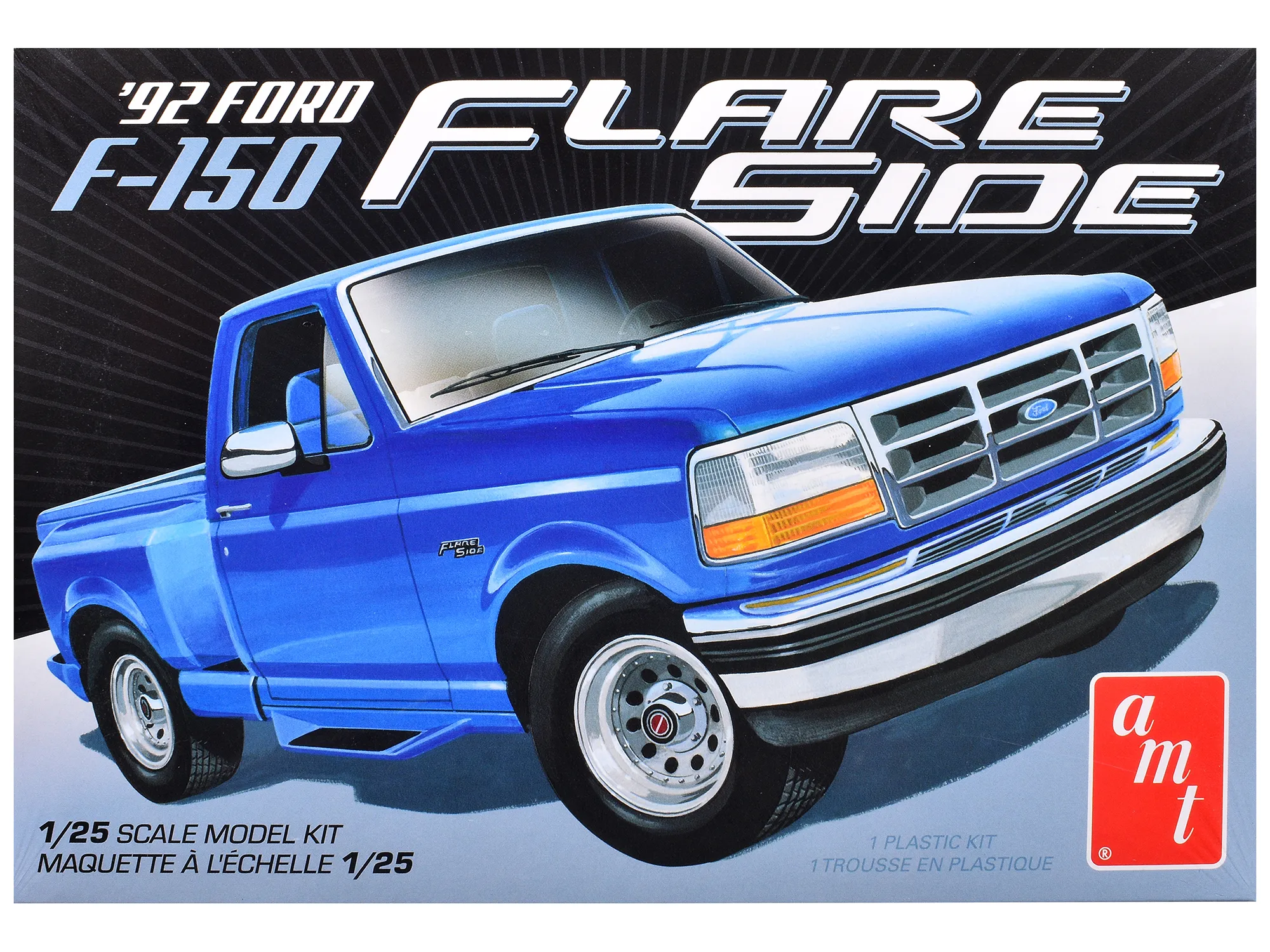 AMT AMT1451M — Skill 2 Model Kit 1992 Ford F-150 Flare Side Pickup Truck 1/25 Scale Model by AMT