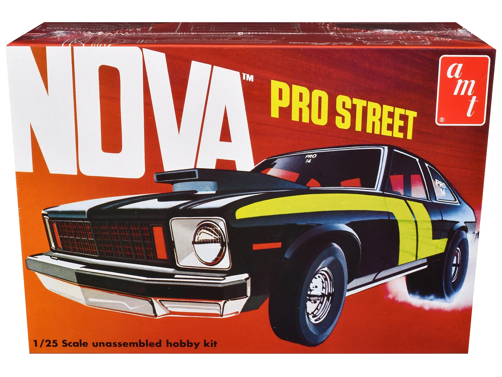 AMT AMT1503 — Skill 2 Model Kit Chevrolet Nova Pro Street 1/25 Scale Model by AMT