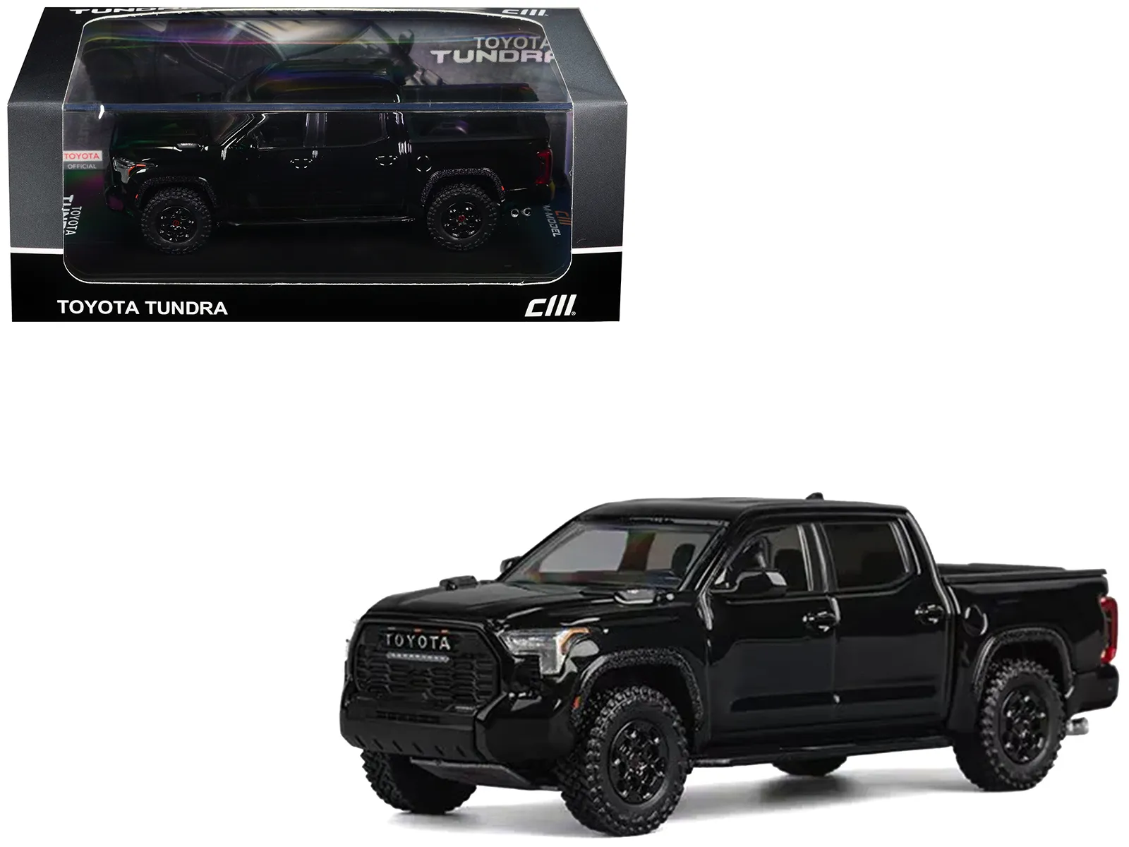 CM Models CM64-TUNDRA-04 — Toyota Tundra Pickup Truck Black 1/64 Diecast Model Car by CM Models