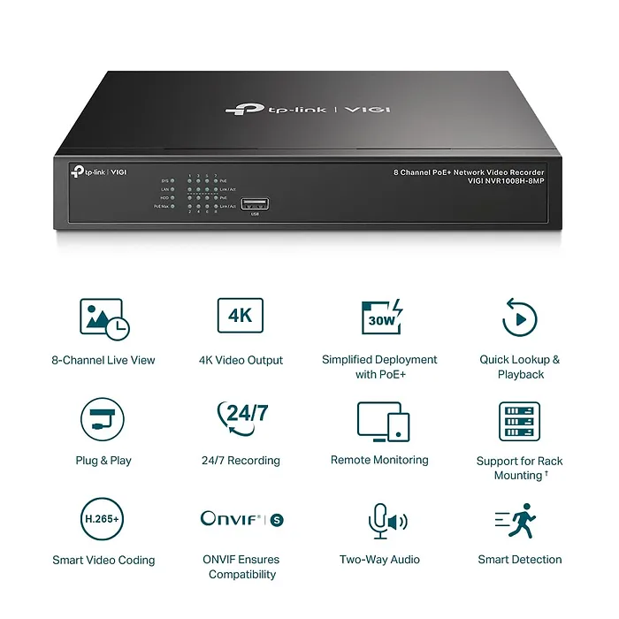 TPLINK-VIGI NVR1008H-8MP