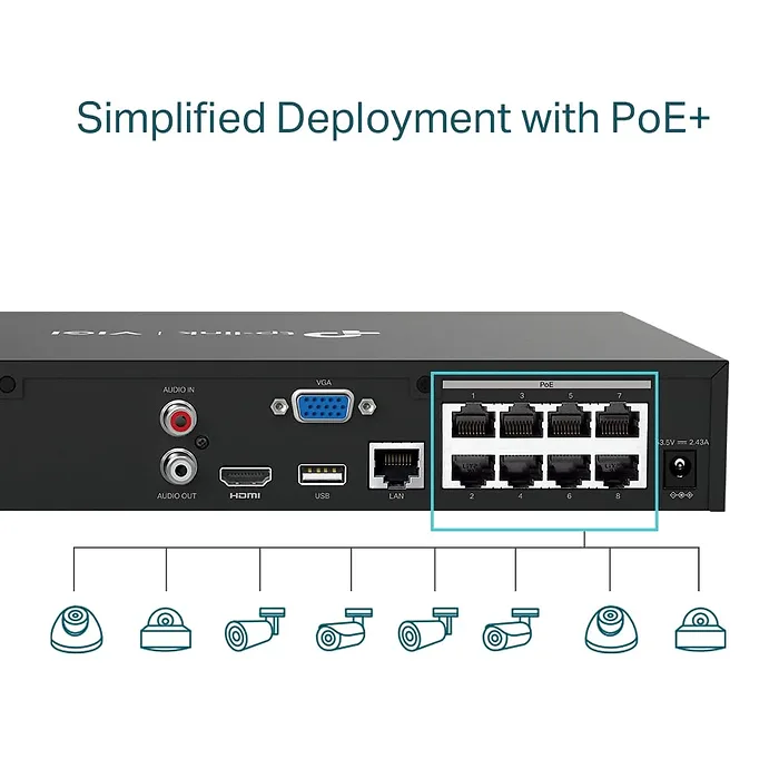 TPLINK-VIGI NVR1008H-8MP