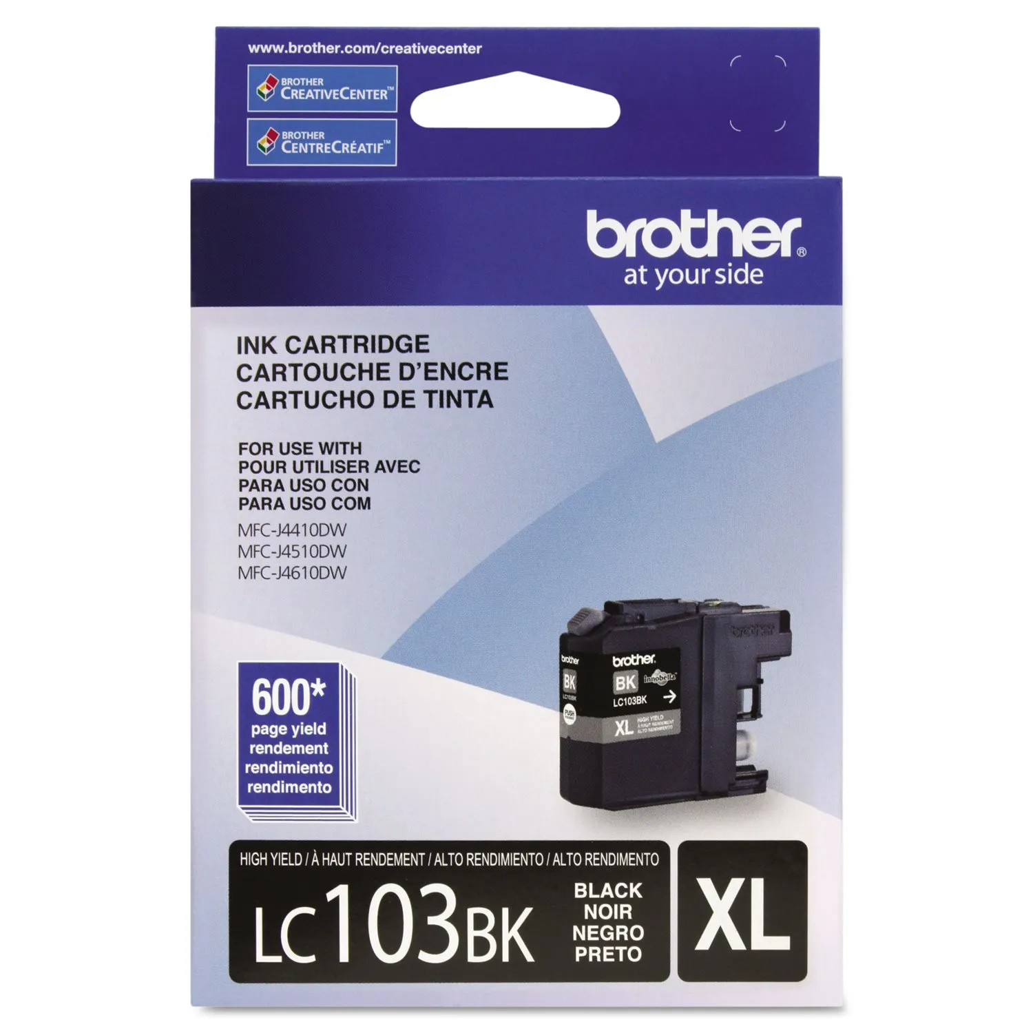 Brother BRT LC103BK — Brother Innobella LC103BK High Yield Inkjet Ink Cartridge - Black - 1 Each - 600 Pages