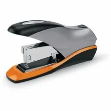 SWINGLINE SWI 87875 — Swingline Optima 70 Desk Stapler - Staples Upto 70 Sheet of 20lb Paper - Holds Upto 105 Staple - Half Strip - Staple Size: 0.37" - Front Loading - Silver, Black - Metal - 1 Each