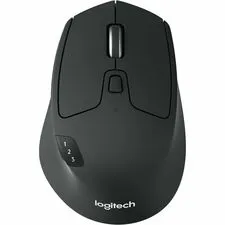 Logitech LOG 910004790 — Logitech M720 Triathlon Mouse - Optical - Wireless - 32.81 ft - Bluetooth/Radio Frequency - 2.40 GHz - Black - USB - 1000 dpi - Tilt Wheel - 8 Button(s) - Right-handed - 1 x AA Battery Supported - 1 Each