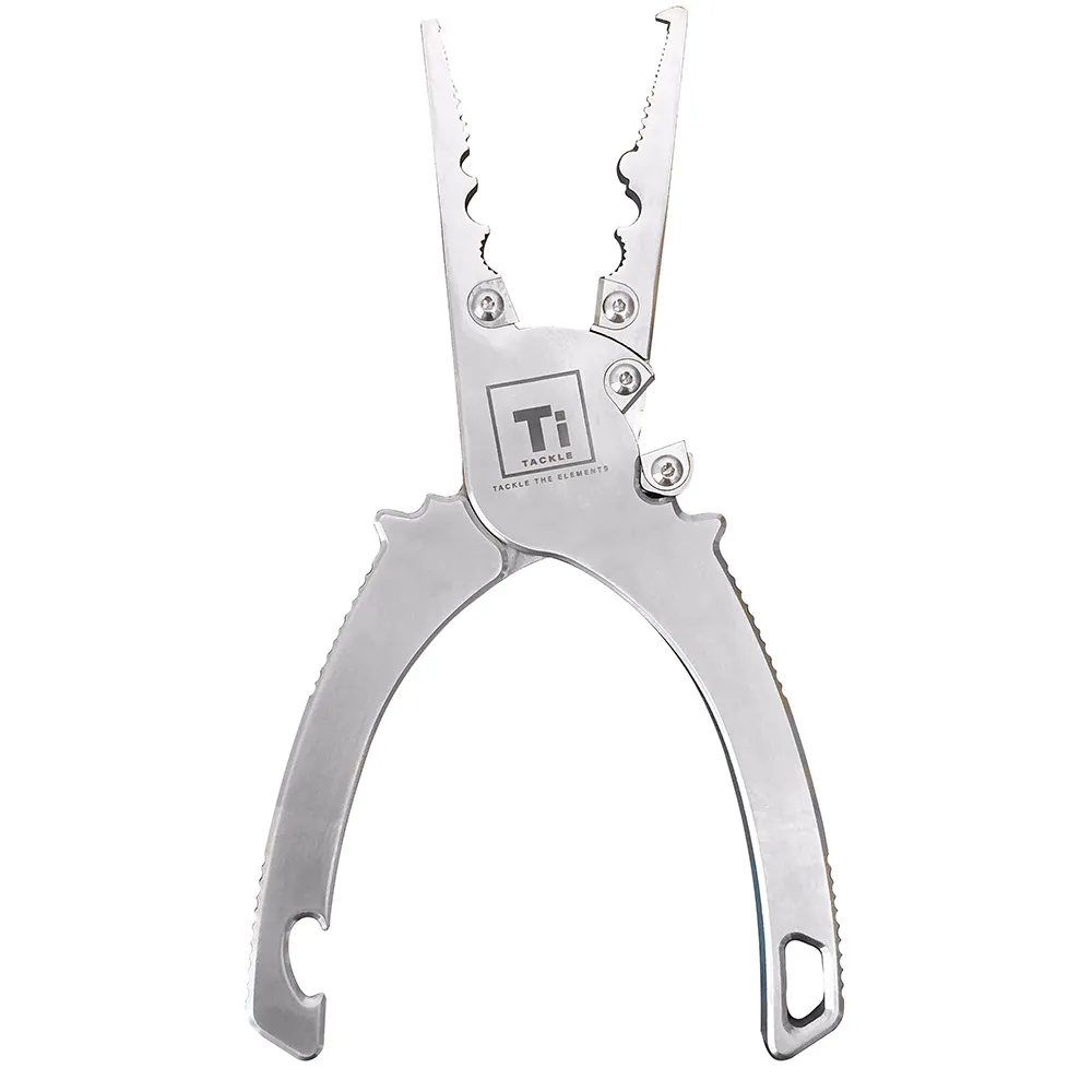 TiTackle TT-OS-PLIERS — Ti-Tackle Titanium Fishing Pliers 7.5" Multi Tool Offshore