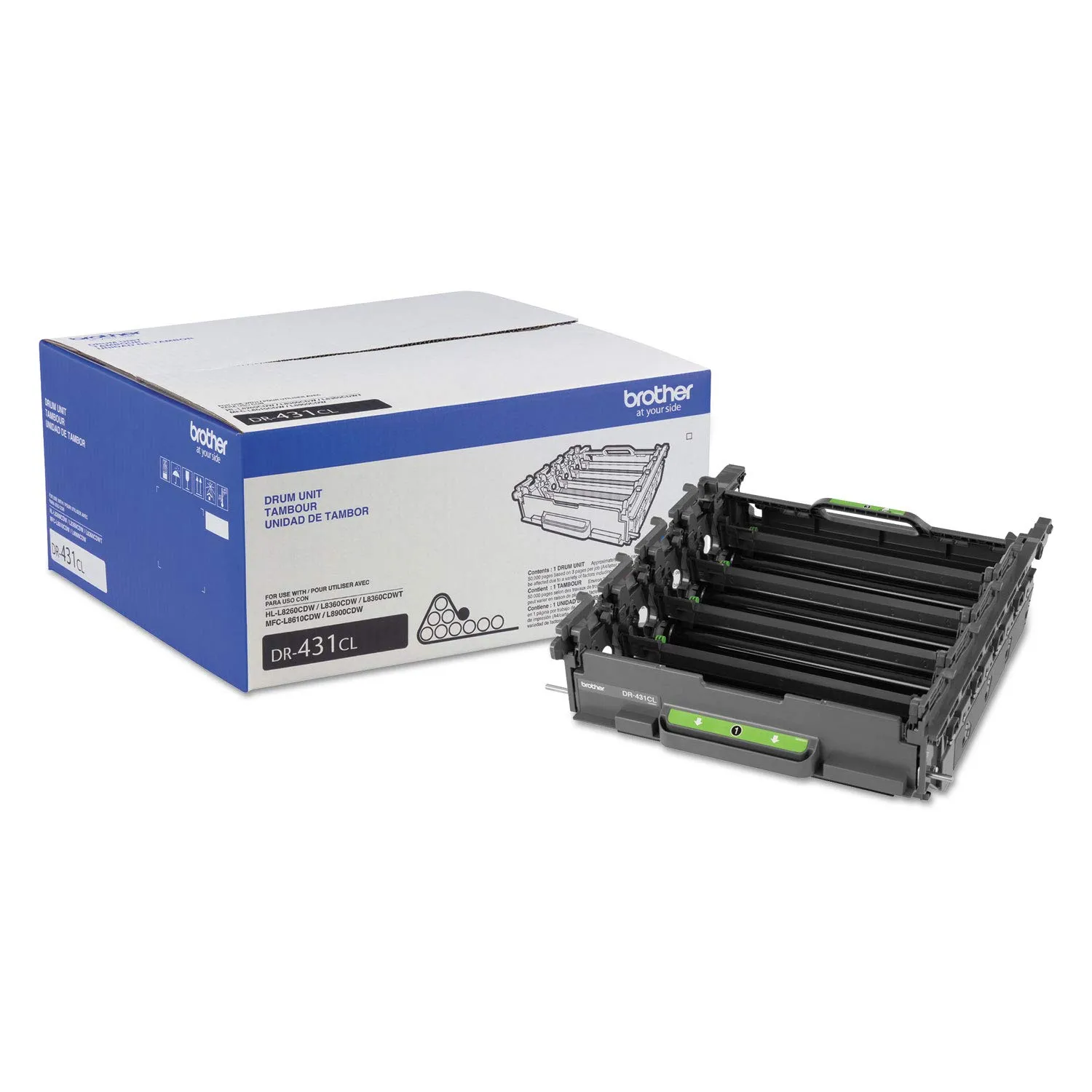 Brother BRT DR431CL — Brother DR431CL Imaging Drum - Laser Print Technology - 50000 Pages - Color - 1 Each