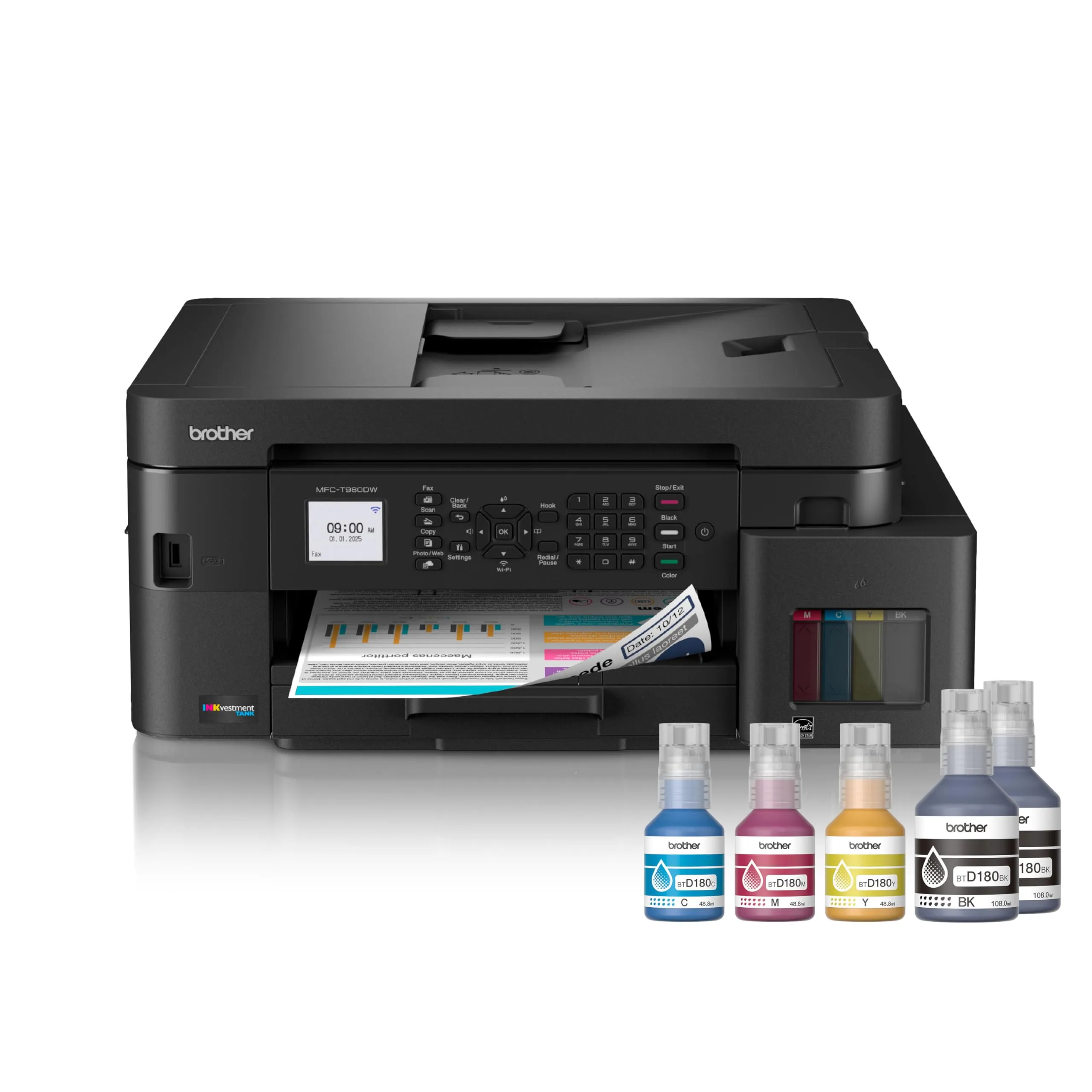 Brother MFC-T980DW — Brother MFC-T980DW Inkjet All-in-One Printer