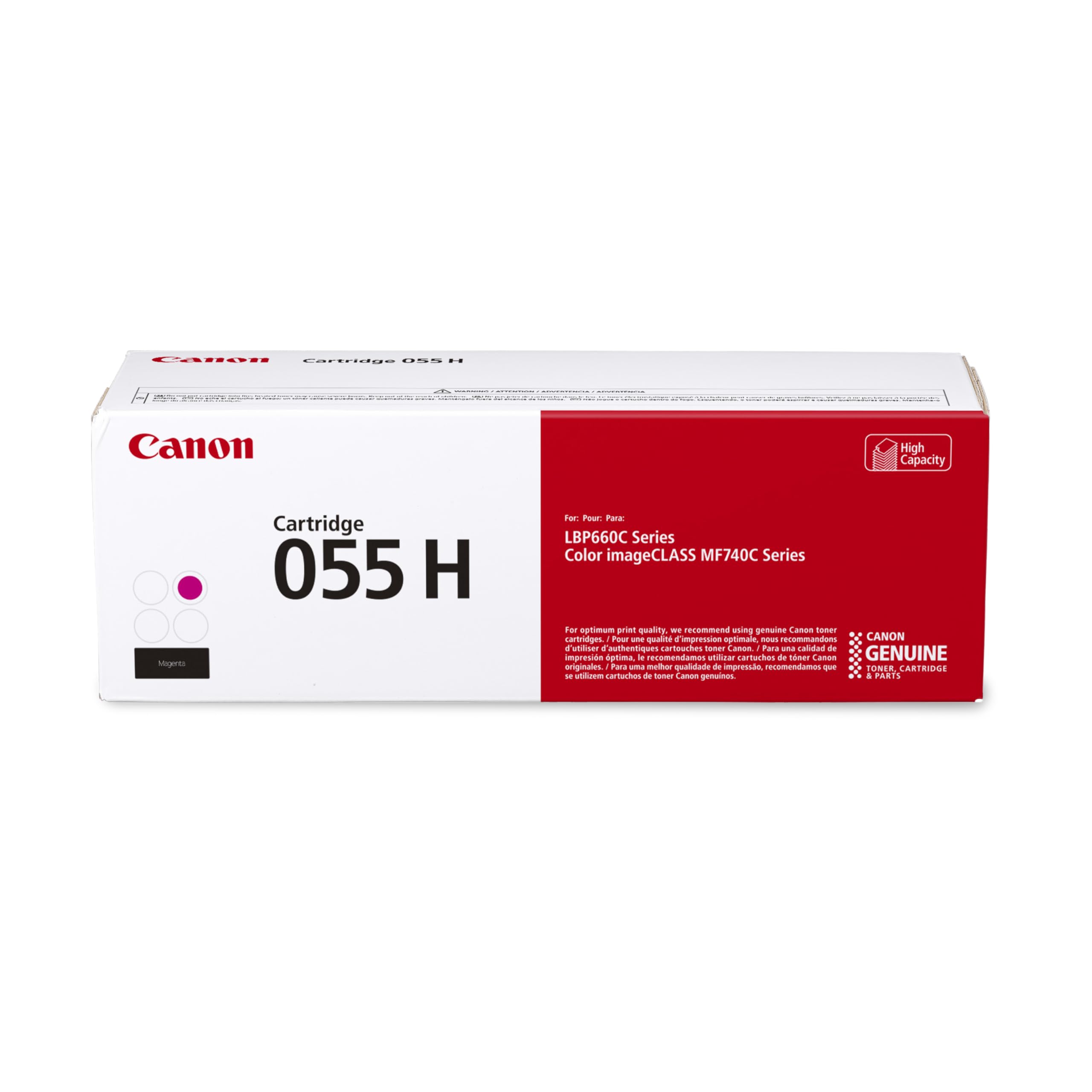 CANON INKJET 3018C001 — 055 BLACK TONER CARTRIDGE, HIGH CAPACITY - FOR USE WITH LBP664CDW, MF741CDW, MF7